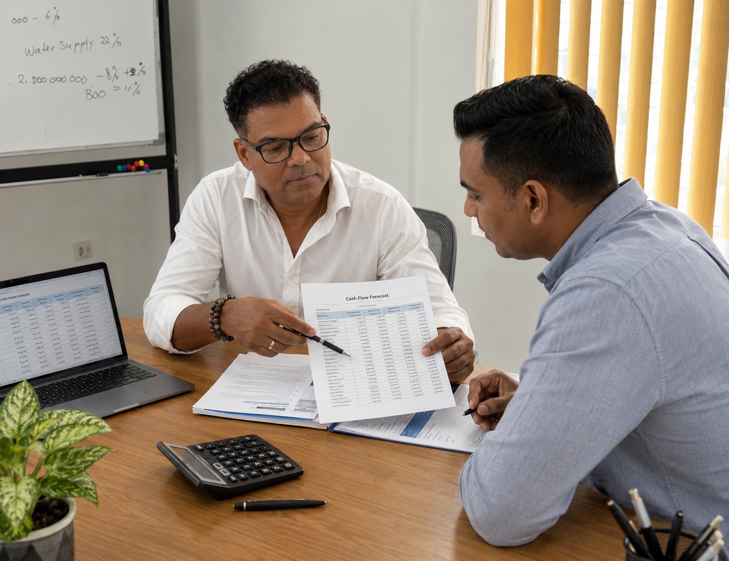 Consultants in a meeting room